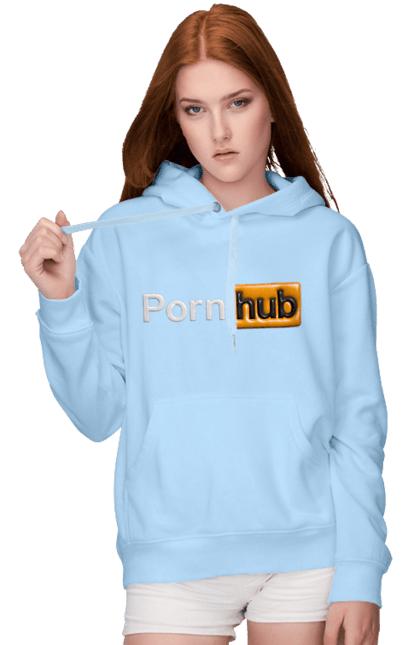 Жіноче худі з принтом "Порно Хаб". Гумор, логотип порнохаб, молодіжна, порно хаб, порнхаб. CustomPrint.market