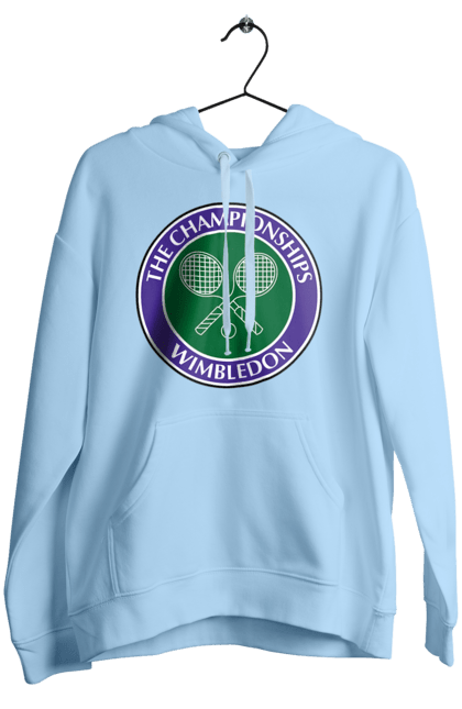 Жіноче худі з принтом "Wimbledon тенісний турнір". Великий теніс, велокобритання, гравці, лондон, м`яч, призовий фонд, ракетка, спонсор, турнір на траві, турнірна сітка. futbolka.stylus.ua