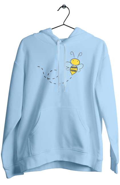 Жіноче худі з принтом "Бджілка метелик". Бджілка, дитяча, дівчинка, метелик, футболка. CustomPrint.market