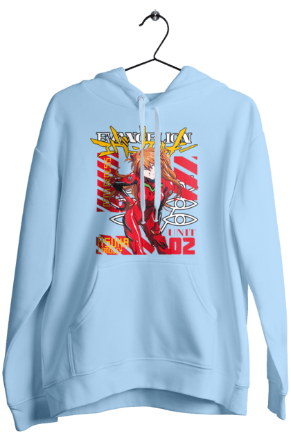 Жіноче худі з принтом "Evangelion". Аніме, єва, євангеліон, манга, нерв. Funkotee