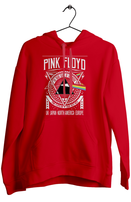 Жіноче худі з принтом "Pink Floyd". Pink floyd, альбом, музика, пінк флойд, рок, рок група, темний бік місяця. KRUTO.  Магазин популярних футболок