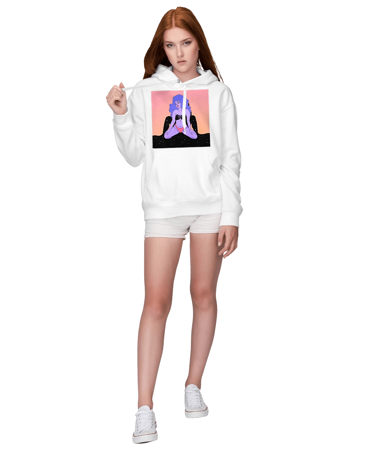 Purple Girl In Panties