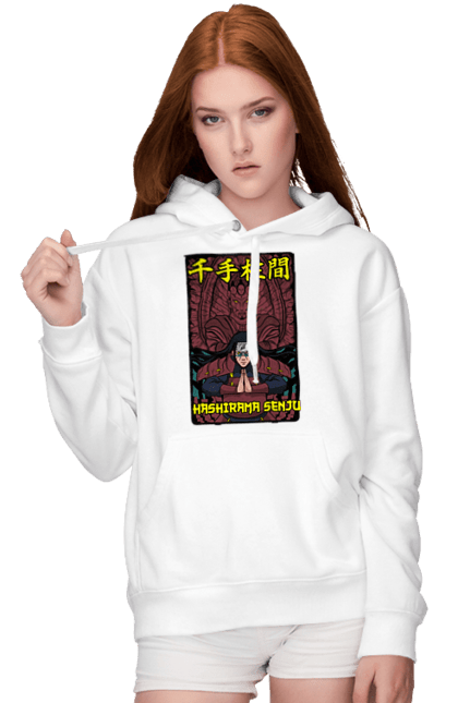 Women's hoodie with prints Naruto Hashirama. Anime, character, hashirama, hashirama senju, hokage, manga, naruto, ninja, tv series. 2070702