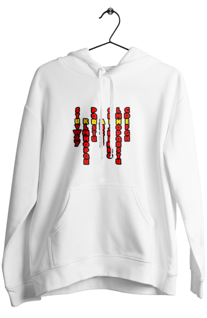 Жіноче худі з принтом "Україна". Абетка, авторський принт, латиниця, літери, напис, текст, україна. 2070702