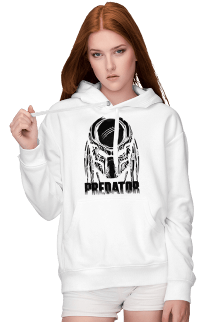 Women's hoodie with prints The Predator. Alien, cinema, film, predator, thriller. 2070702