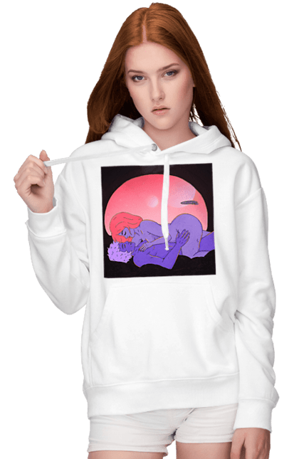 Жіноче худі з принтом "Інопланетяни Дівчина І Хлопець". Голі, дівчина, хлопець. 2070702