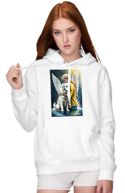 Дівчинка та собака ангел [память загиблим тваринам]