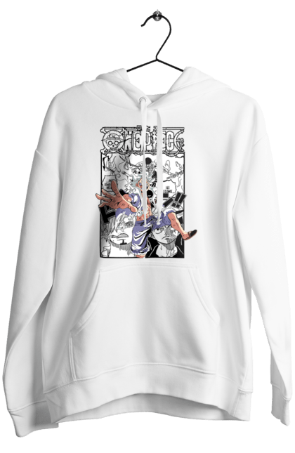 Women's hoodie with prints One Piece Luffy. Anime, luffy, manga, monkey de luffy, one piece, pirates. 2070702