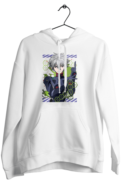 Жіноче худі з принтом "Євангеліон Каору". Kaworu, kaworu nagisa, neon genesis evangelion, nerv, аніме, єва, євангеліон, каору, каору наґіса, манга. 2070702