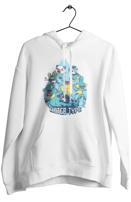 Women's hoodie with prints Pokemon Squirtle. Anime, games, nintendo, pokemon, pokemon go, squirtle. 2070702