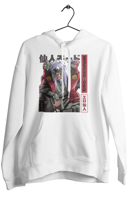 Women's hoodie with prints Naruto Jiraiya. Anime, hokage, jiraiya, manga, naruto, shinobi, shonen. 2070702