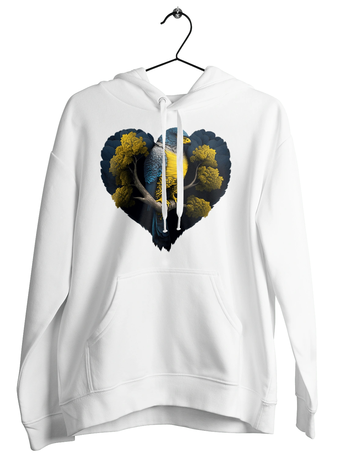 Blue and yellow falcon