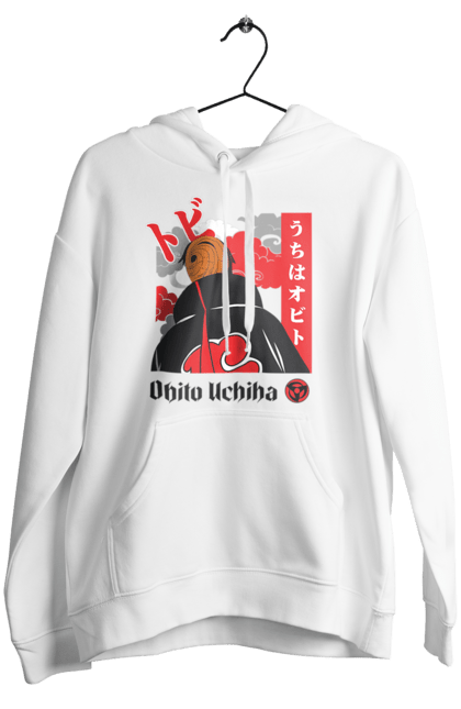 Women's hoodie with prints Naruto Obito Uchiha. Anime, character, manga, naruto, ninja, obito, obito uchiha, tv series, uchiha. 2070702