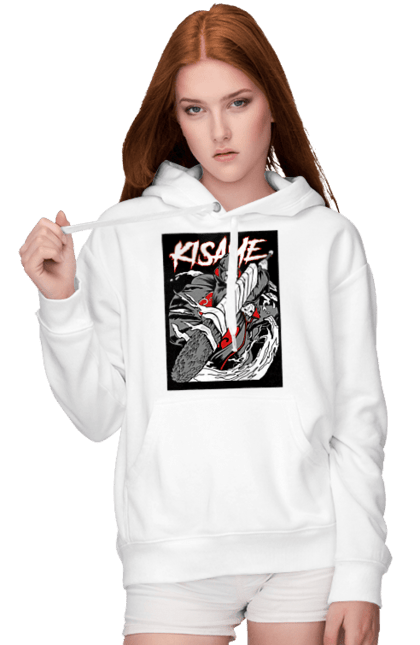 Women's hoodie with prints Naruto. Anime, character, kisame hoshigaki, manga, naruto, ninja, tv series. 2070702