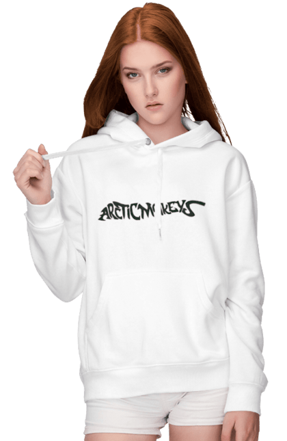 Women's hoodie with prints Arctic Monkeys. Arctic monkeys, garage rock, group, indie rock, music, post-punk revival, psychedelic rock, rock. 2070702