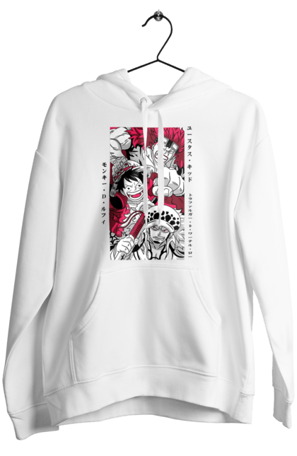 Women's hoodie with prints One Piece Luffy. Anime, luffy, manga, monkey de luffy, one piece, pirates. 2070702