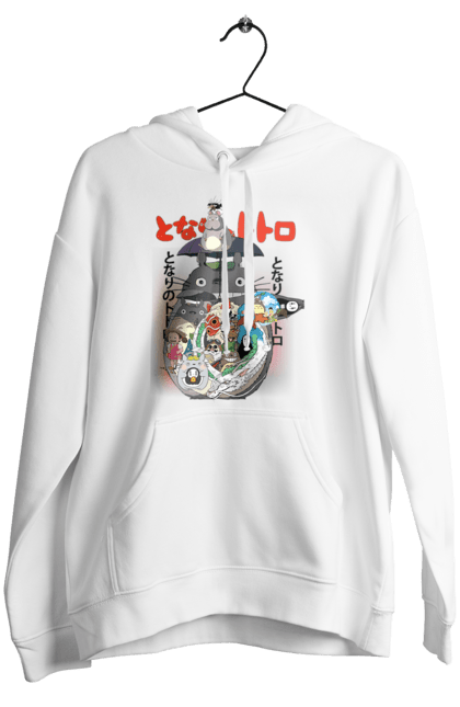 Women's hoodie with prints Totoro. Adventures, anime, comedy drama, fantasy, film, my neighbor totoro, tv series. 2070702