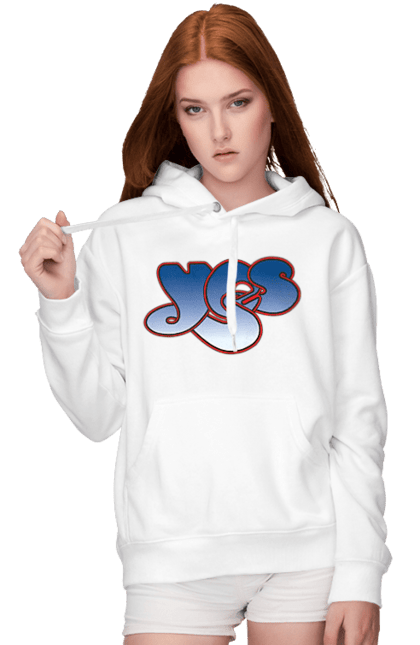 Women's hoodie with prints Graffiti Yes. Agreement, art, graffiti, inscription, picture, street art, yes. 2070702