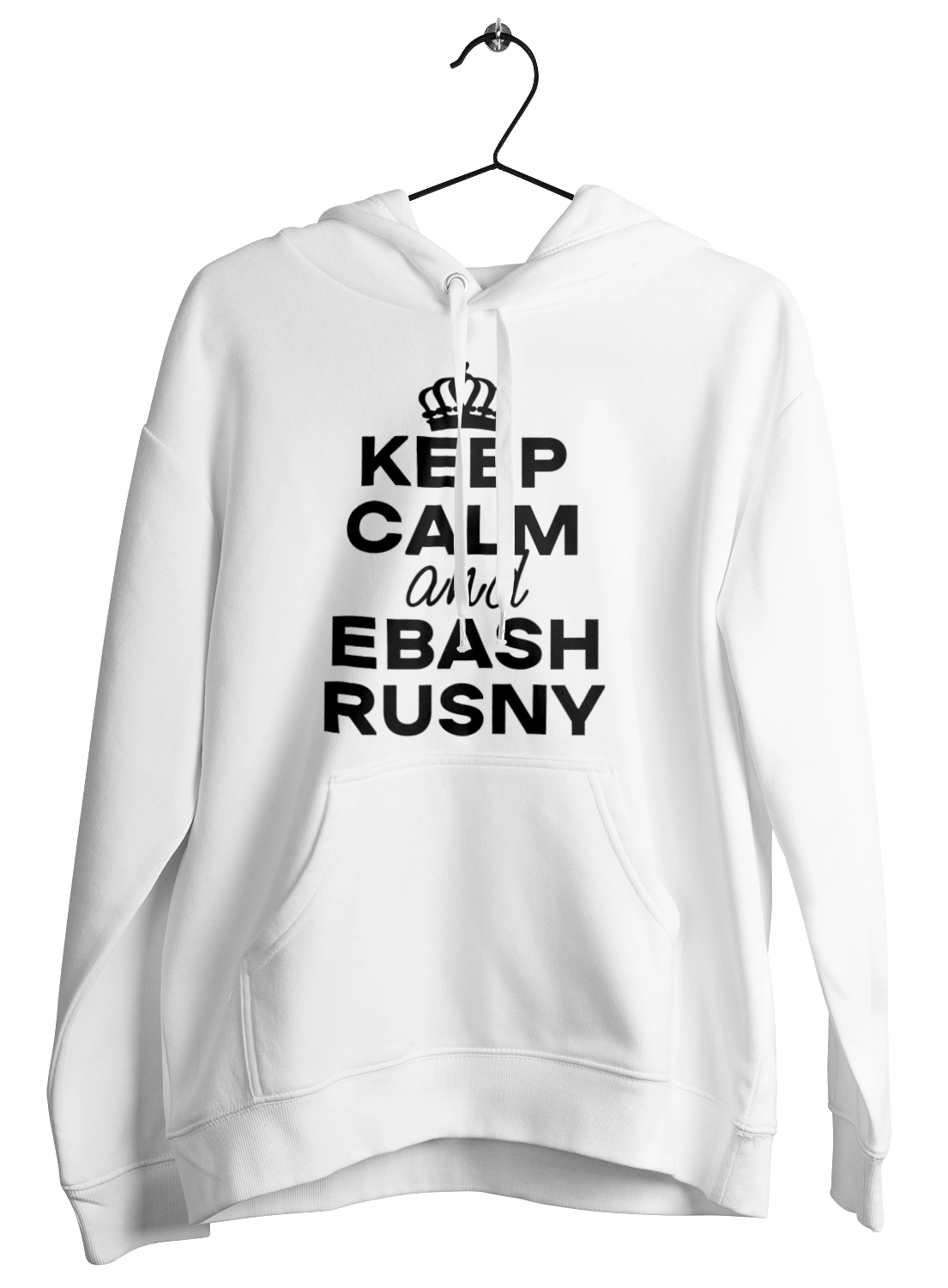 Keep Calm and Ebash Rusny black