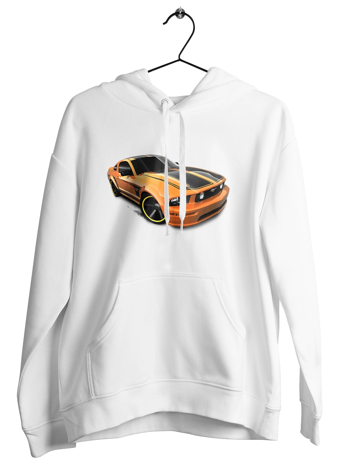 Orange, high speed car