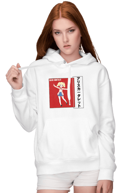 Women's hoodie with prints Kiniro Mosaic Alice Cartelet. Alice, alice cartelet, anime, gold mosaic, kiniro mosaic, kinmoza, manga. 2070702