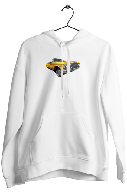 Women`s hoodie with prints Car. Car, chevrolet, classic, impala, lowrider. 2070702
