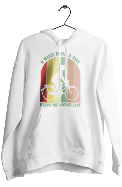 Women`s hoodie with prints Bike ride. Bike, bike ride, bike ride, burn, healthy lifestyle. 2070702