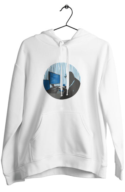 Жіноче худі з принтом "Хакер". Бінарний, гік, програміст, хакер. 2070702