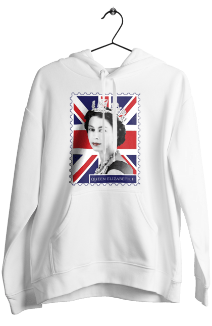 Women's hoodie with prints Queen Elizabeth II. Britain, british, england, platinum jubilee, queen, queen elizabeth, queen elizabeth ii, rip queen elizabeth. 2070702