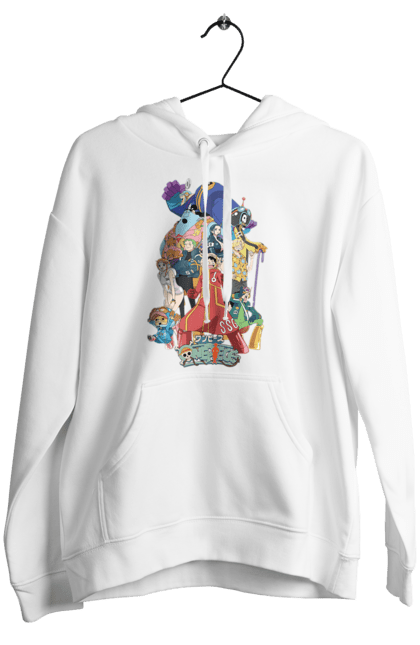 Women's hoodie with prints One Piece Luffy. Anime, luffy, manga, monkey de luffy, one piece, pirates. 2070702