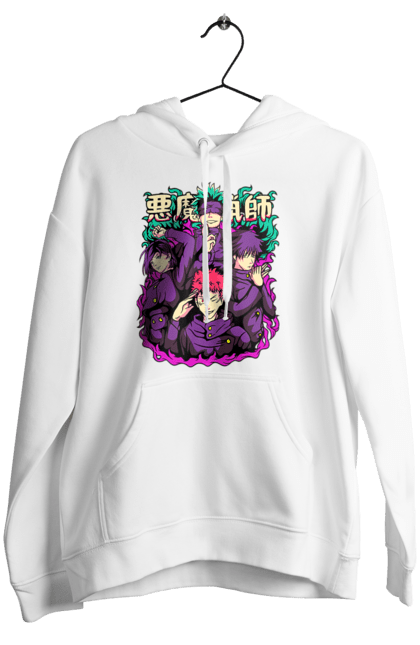 Women's hoodie with prints Jujutsu Kaisen. Anime, dark fantasy, itadori, jujutsu kaisen, magic battle, manga, mystic, sukuna. 2070702