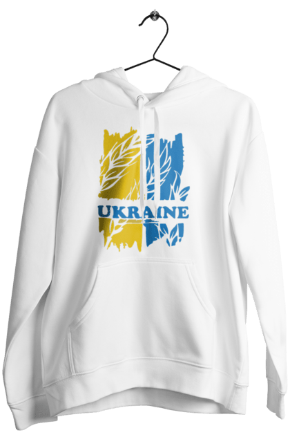 Women`s hoodie with prints Ukraine ears of wheat. Ears of wheat, symbol of ukraine, ukraine, ukrainian symbols. 2070702