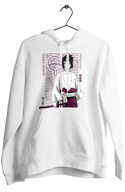 Women's hoodie with prints Naruto Sasuke Uchiha. Anime, manga, naruto, sasuke, sasuke uchiha, team 7, team number 7, uchiha. 2070702