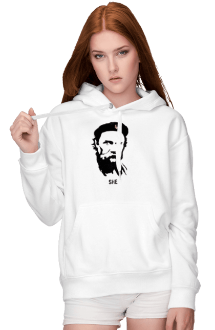 Жіноче худі з принтом "Шевченко". Берет, кобзарь, тарас, украина, шевченко. 2070702