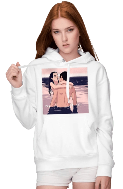 Couple Hugging In The River