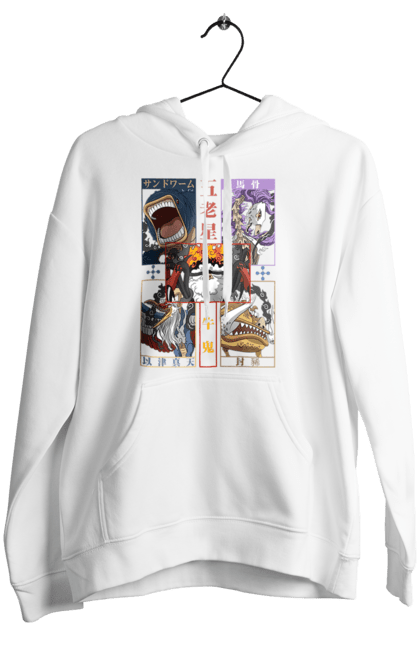 Women's hoodie with prints One Piece Gorosei. Adventures, anime, fantasy, five elders, gorosei, light novel, manga, one piece, tv series. 2070702