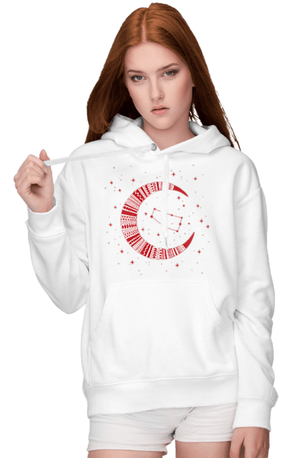 Women`s hoodie with prints Gemini. Constellation, gemini, horoscope, sign, twins, zodiac, zodiac sign. 2070702