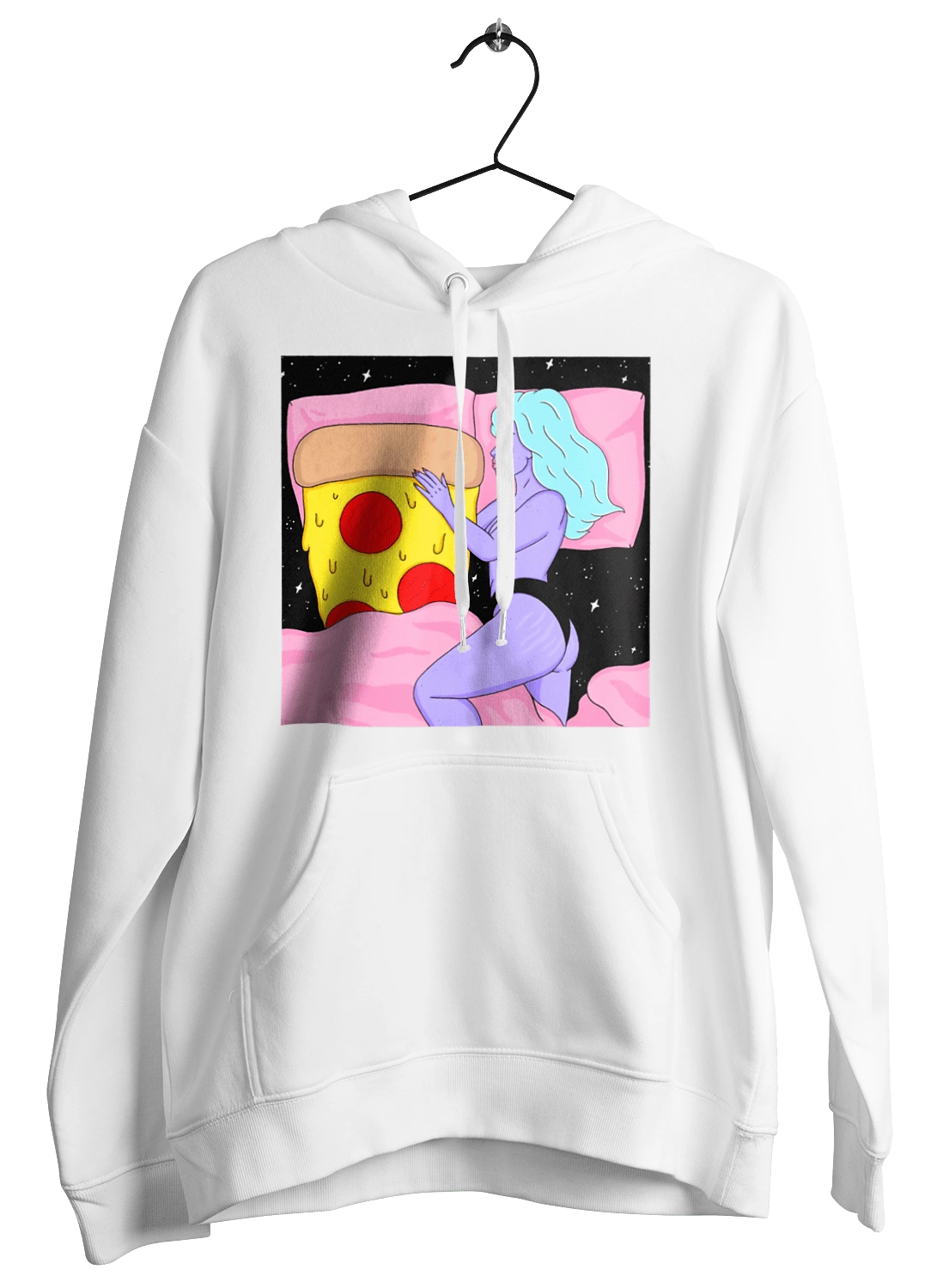 Фиолетовая Девушка И Пицца