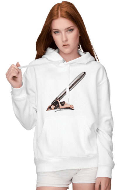 Women`s hoodie with prints Great Patron. Bullet, cartridge, girl. 2070702