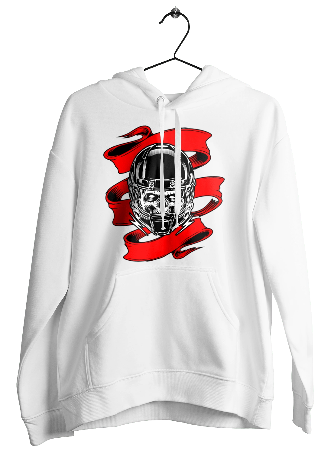 Skull in a motorcycle helmet