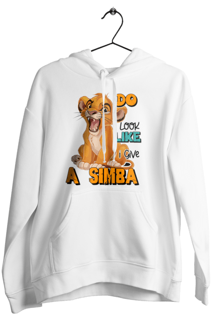 Women's hoodie with prints The Lion King Simba. Animal, cartoon, king, lion, lion king, simba. 2070702