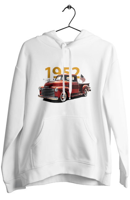 Women's hoodie with prints Chevrolet 3100. Auto, car, chevrolet, chevrolet 3100, pickup, truck. 2070702