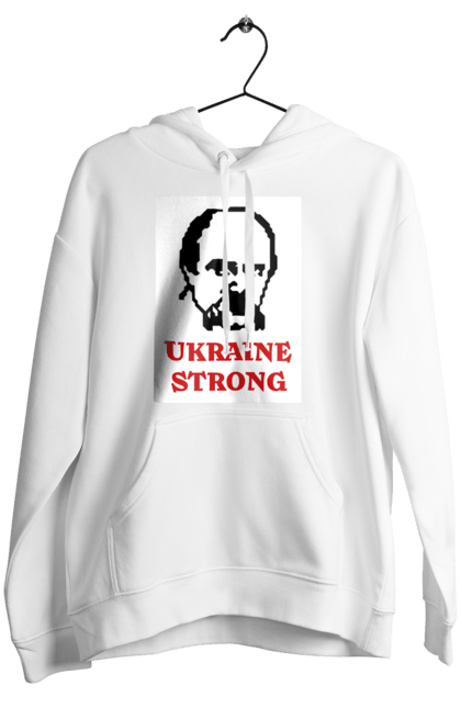 Жіноче худі з принтом "Тарас Шевченко". Бавовна, бавовнятко, війна, герб, доброго вечора, зсу, прапор україни, русский военный корабль, тарас шевченко, україна. 2070702