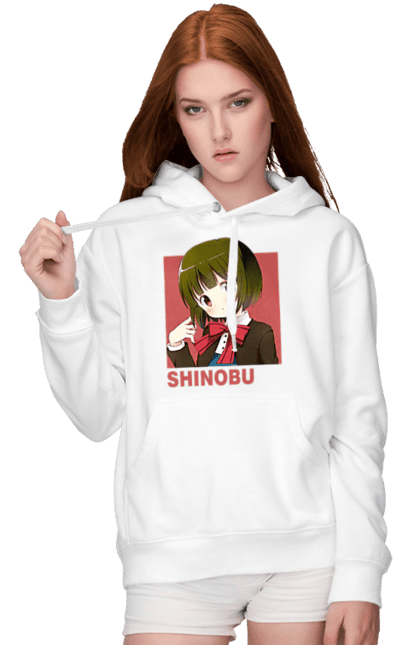 Women's hoodie with prints Kiniro Mosaic Shinobu Omiya. Anime, gold mosaic, kiniro mosaic, kinmoza, manga, shinobu, shinobu omiya. 2070702