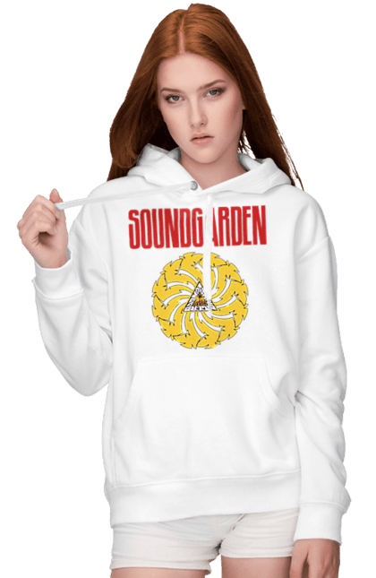 Women's hoodie with prints Soundgarden. Alternative rock, group, grunge, hard rock, metal, music, rock, sound garden, soundgarden. 2070702