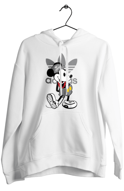 Women's hoodie with prints Adidas Mickey Mouse. Adidas, cartoon, disney, mickey, mickey mouse. 2070702