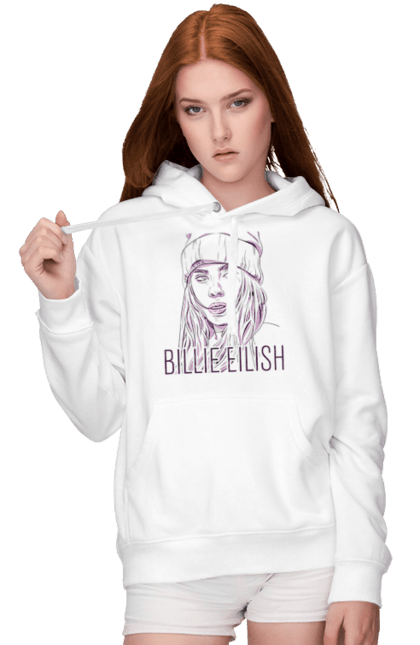 Жіноче худі з принтом "Billie eilish4". Айліш біллі, біллі айліш, біллі айліш дизайн, біллі айліш футболка, графіка, крута, фан арт, фанат, футболка біллі айліш. 2070702