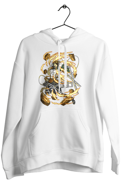 Women's hoodie with prints Attack On Titan Hange Zoe. Anime, attack on titan, hange zoe, hanji zoe, manga, reconnaissance corps. 2070702