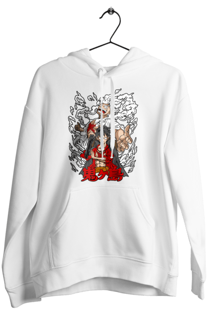 Women's hoodie with prints One Piece Luffy. Anime, luffy, manga, monkey de luffy, one piece, pirates. 2070702