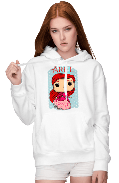 Women's hoodie with prints Ariel. Ariel, little mermaid, mermaid, princess, story. 2070702